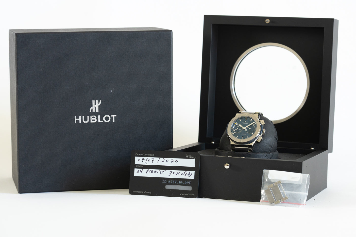 Hublot Classic Fusion Blue Chronograph Titanium 520.NX.7170.NX