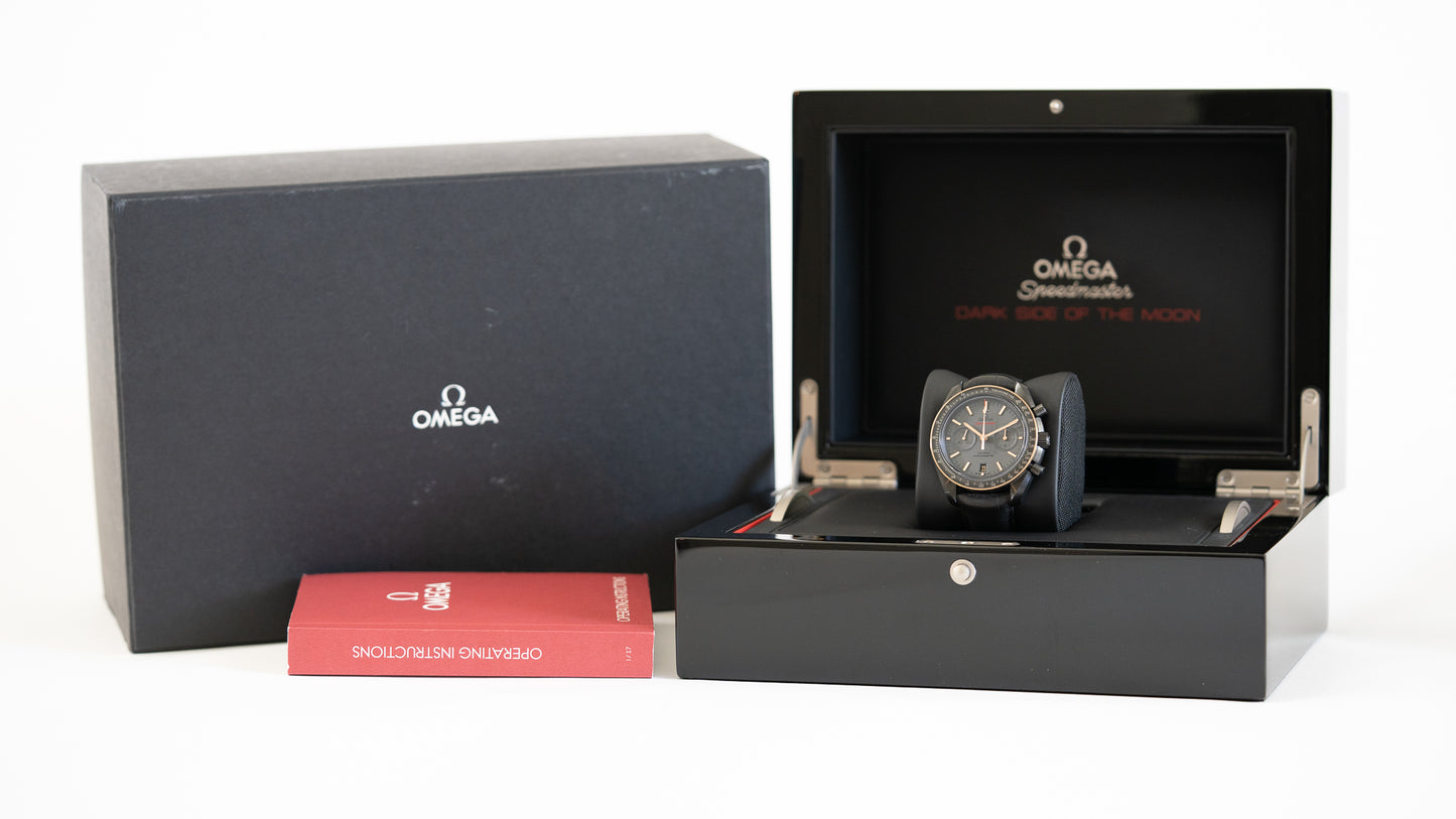Omega Speedmaster Dark Side Of The Moon Co‑Axial Chronometer Chronograph 44.25mm